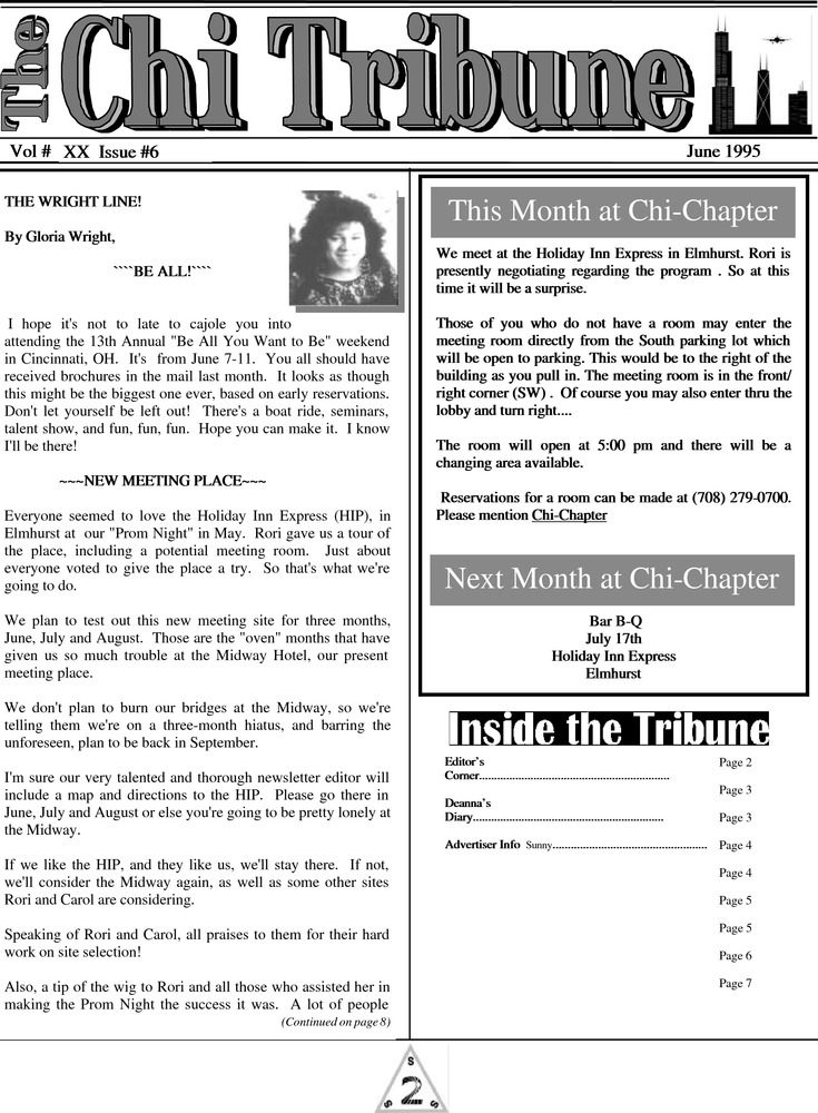 Download the full-sized PDF of The Chi Tribune Vol. 20 Iss. 06 (June, 1995)