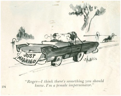 Download the full-sized image of Female Impersonator Cartoon