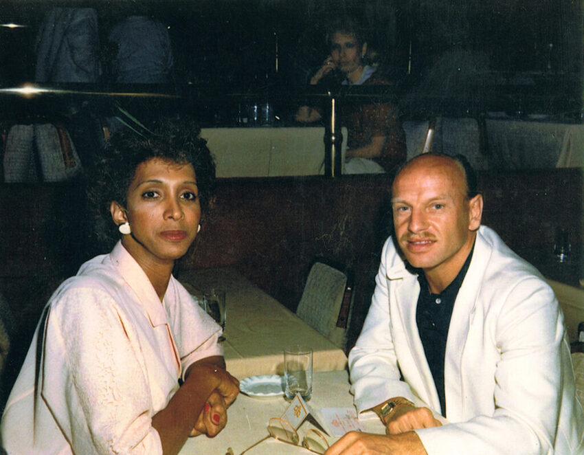 Download the full-sized image of A Photograph of Monique Marlow and Other Sitting in a Restaurant