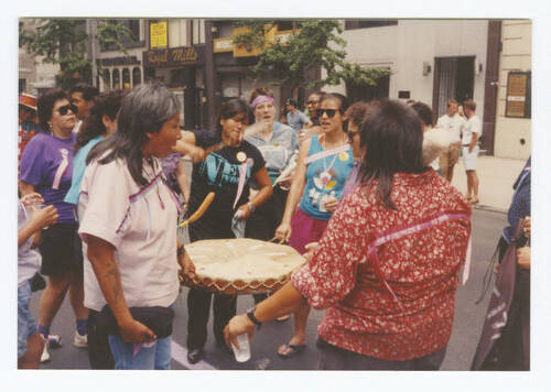 Download the full-sized image of Parade in New York City at Two Spirits & HIV, 1991