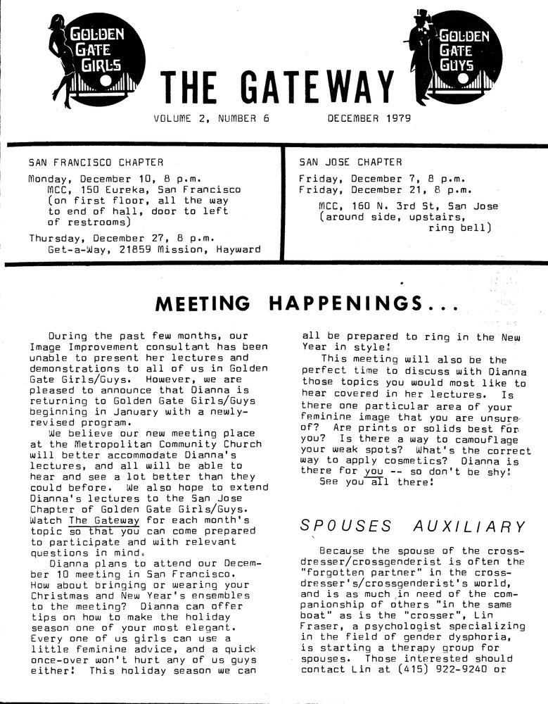 Download the full-sized PDF of The Gateway Vol. 2 No. 6 (December, 1979)
