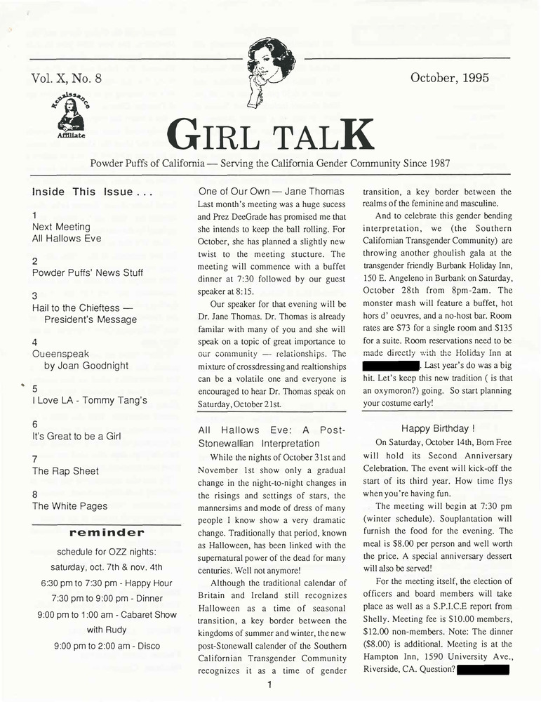 Download the full-sized PDF of Girl Talk, Vol. 10 No. 8 (October, 1995)