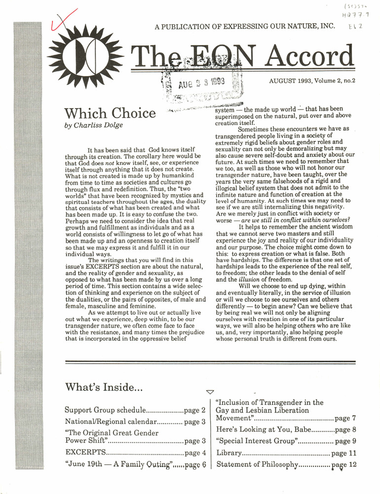 Download the full-sized PDF of The EON Accord Vol. 2 No. 2 (August, 1993)