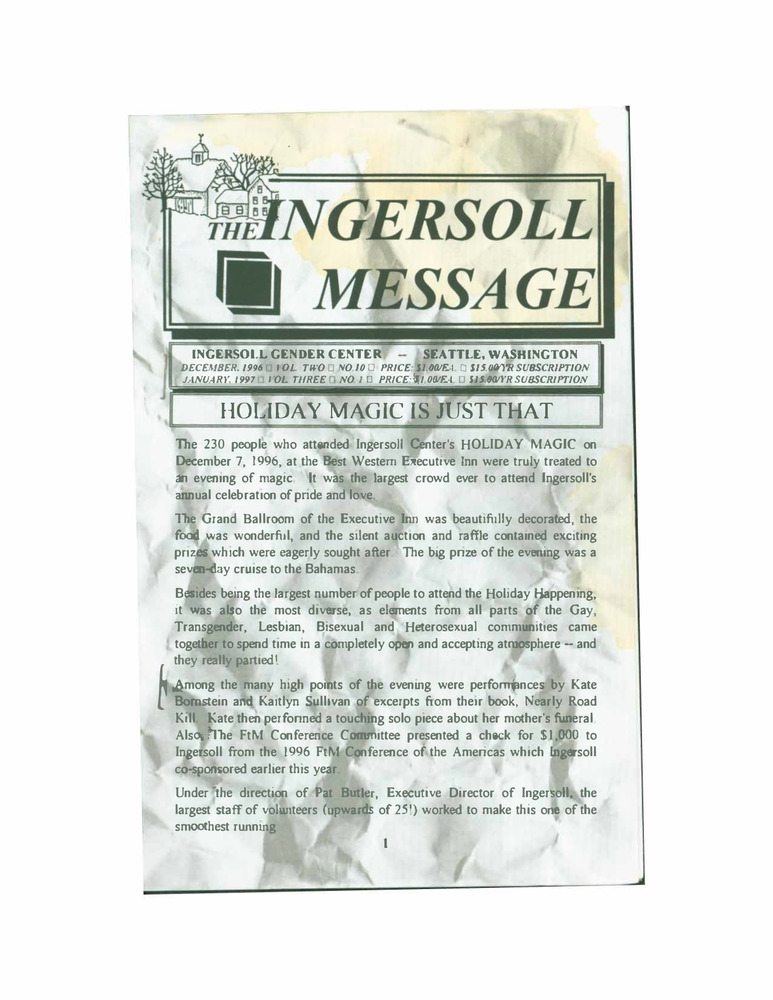 Download the full-sized PDF of The Ingersoll Message, Vol. 2 No. 10 & Vol. 3 No. 1 (December, 1996 & January, 1997)