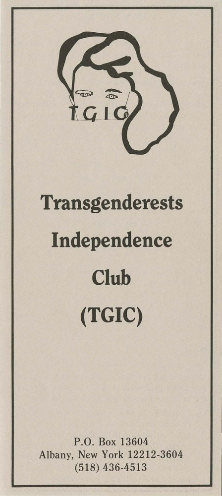 Download the full-sized PDF of Transgenderests Independence Club (TGIC) Brochure
