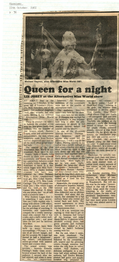 Download the full-sized PDF of Queen for a night
