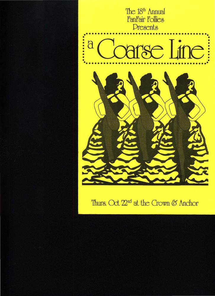 Download the full-sized PDF of FanFair Follies Program: a Coarse Line (Oct. 22, 1992)