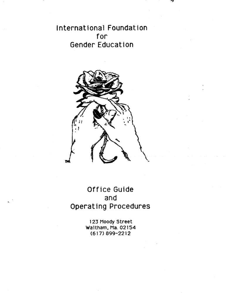 Download the full-sized PDF of International Foundation for Gender Education: Office Guide and Operating Procedures