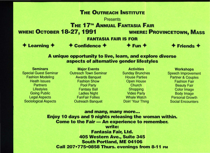 Download the full-sized PDF of 17th Annual Fantasia Fair Brochure (Oct. 18-27, 1991)