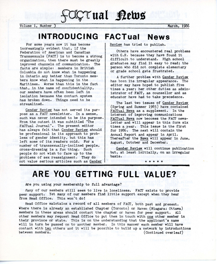 Download the full-sized PDF of FACTual News, Volume 1, Number 3