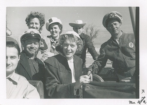 Download the full-sized image of Christine Jorgensen with Six Other People on a Boat