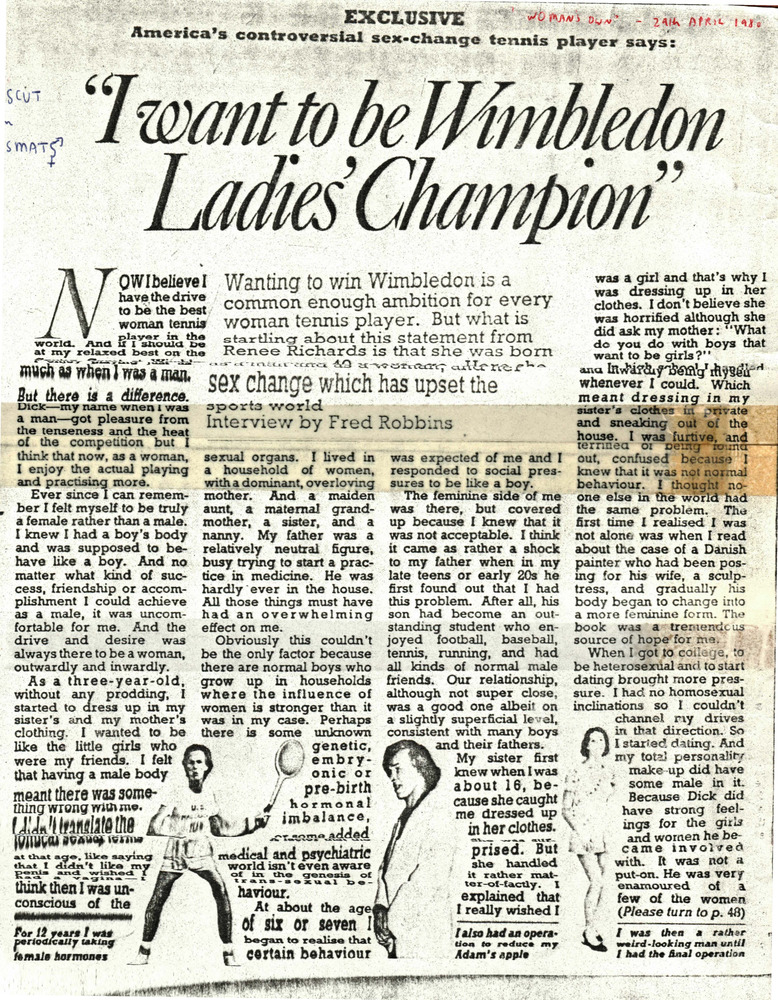 Download the full-sized PDF of I Want to Be Wimbledon Ladies' Champion