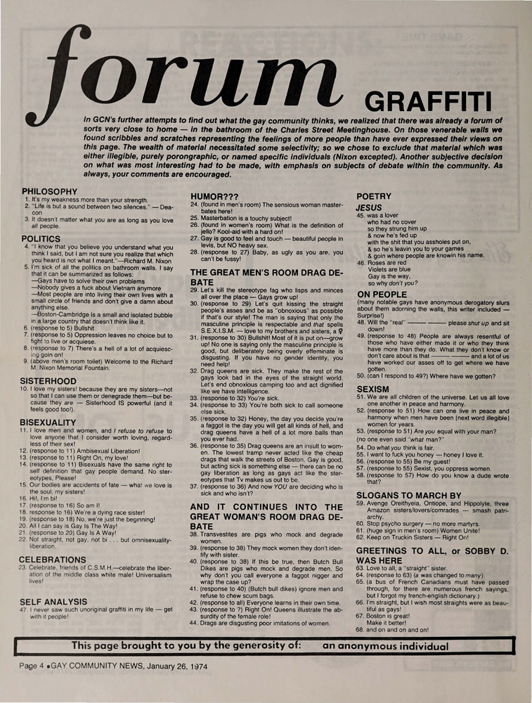 Download the full-sized PDF of forum GRAFFITI