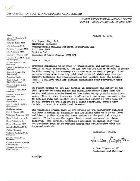 Download the full-sized image of Letters from Milton Edgerton to Rupert Raj