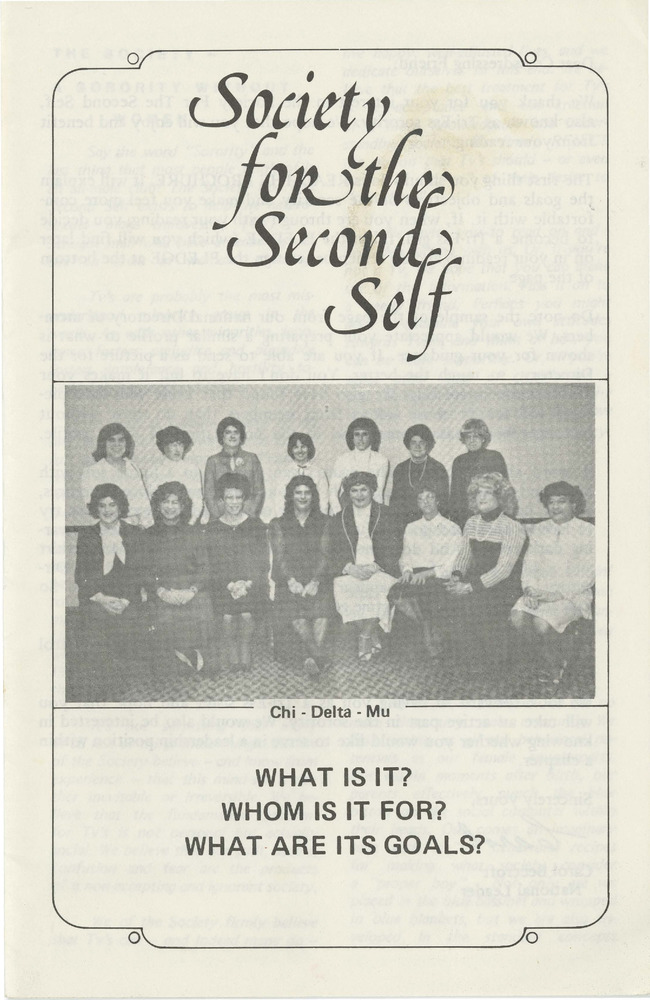Download the full-sized PDF of Society for the Second Self