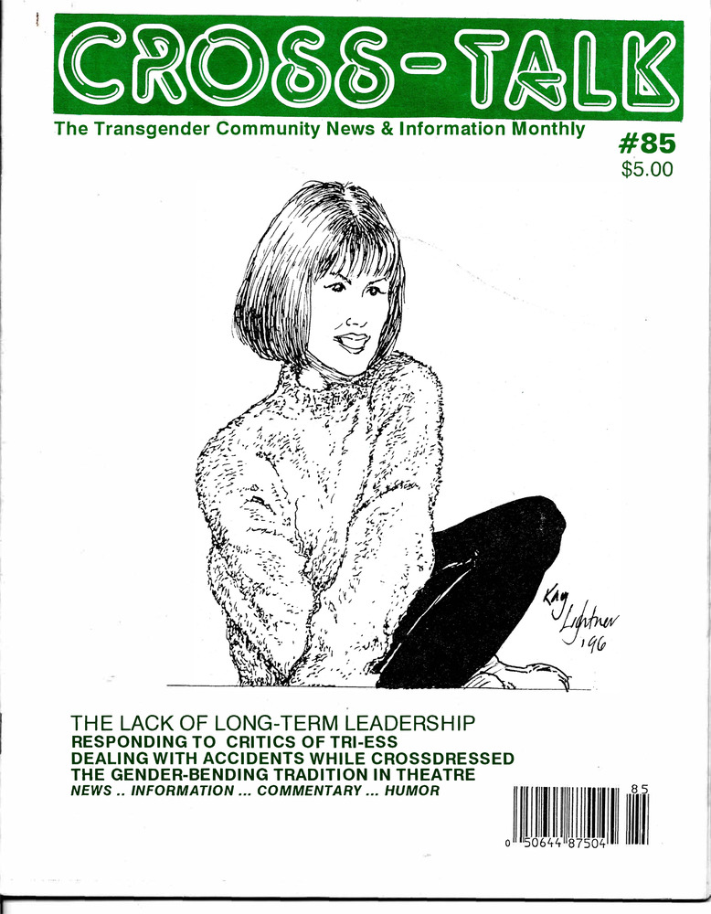 Download the full-sized PDF of Cross-Talk: The Gender Community's News & Information Monthly No. 85 (November, 1996)