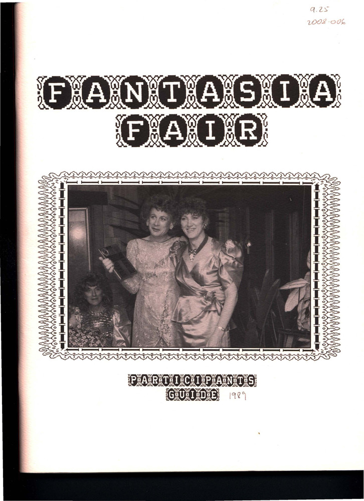 Download the full-sized PDF of Fantasia Fair Participants' Guide (Oct. 12 - 22, 1989)