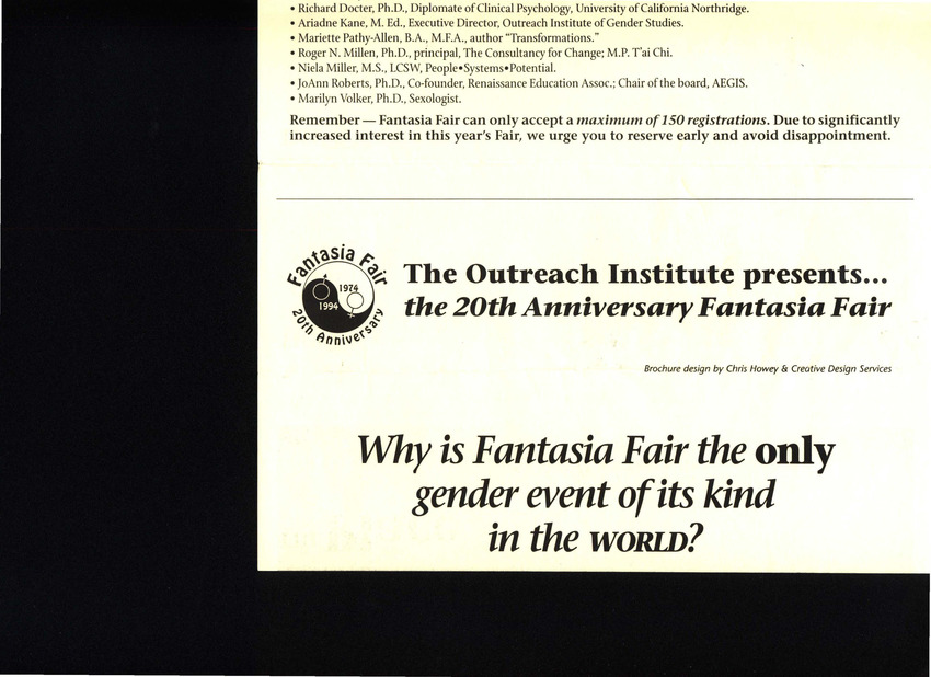 Download the full-sized PDF of Fantasia Fair Brochure (1994)