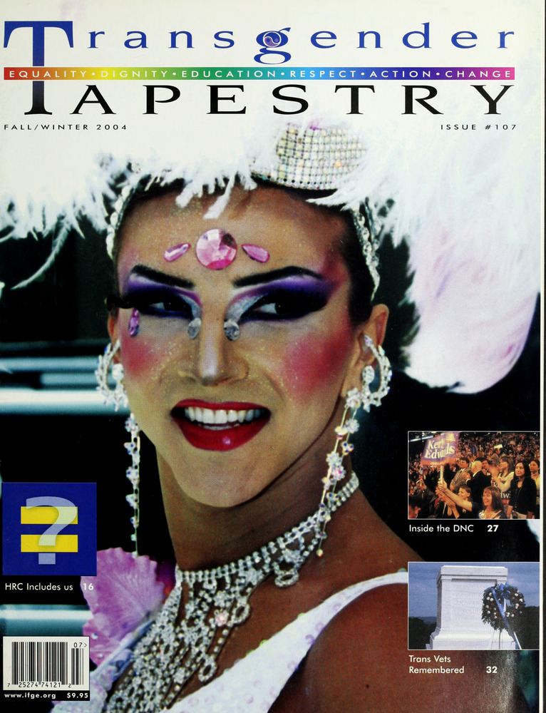 Download the full-sized image of Transgender Tapestry Issue 107 (Fall/Winter, 2004)