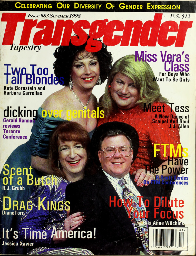 Download the full-sized image of Transgender Tapestry Issue 83 (Summer, 1998)