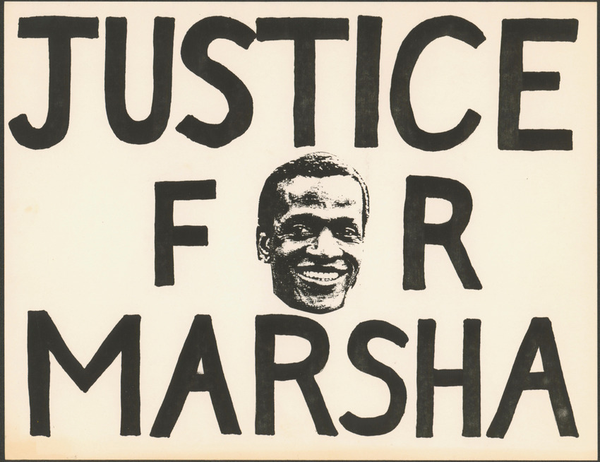 Download the full-sized PDF of Justice for Marsha Poster