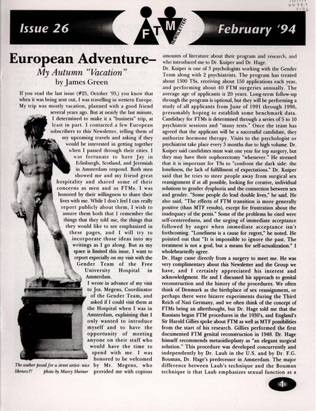 Download the full-sized image of FTM Newsletter #26