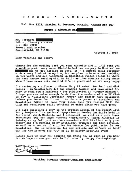 Download the full-sized image of Letter from Rupert Raj to Veronica (October 6, 1989)