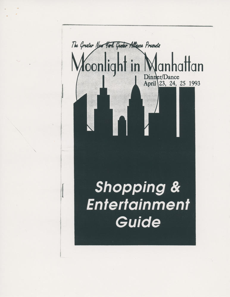 Download the full-sized PDF of "Moonlight in Manhattan" Shopping and Entertainment Guide, 1993