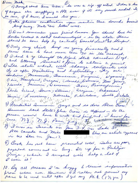 Download the full-sized image of Letter from Angelo Tornabene to Rupert Raj (1978)