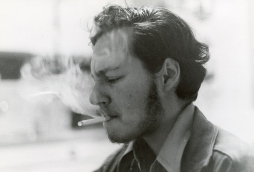 Download the full-sized image of Headshot of Rupert Raj Smoking