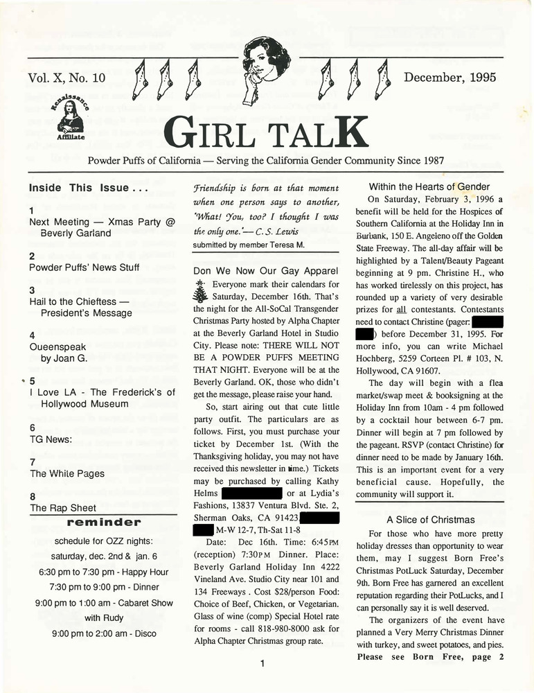 Download the full-sized PDF of Girl Talk, Vol. 10 No. 10 (December, 1995)