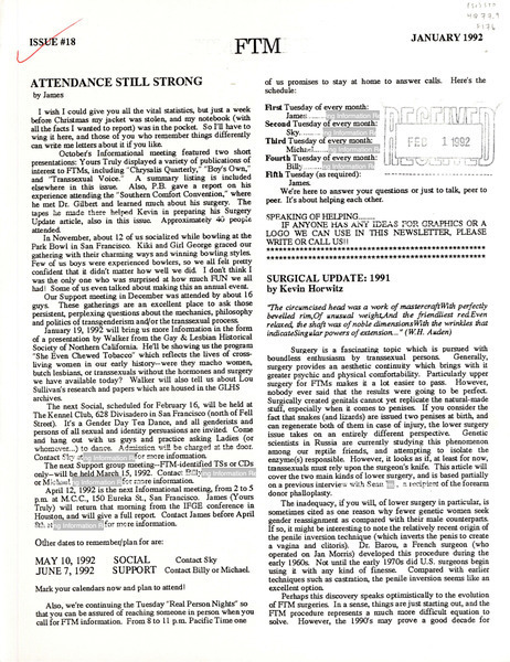 Download the full-sized image of FtM Newsletter #18