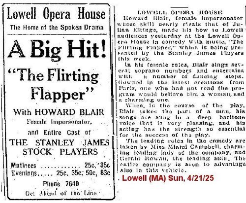Download the full-sized image of A Big Hit! "The Flirting Flapper" with Howard Blair