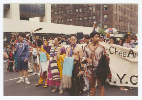 Download the full-sized image of Parade in New York City at Two Spirits & HIV, 1991