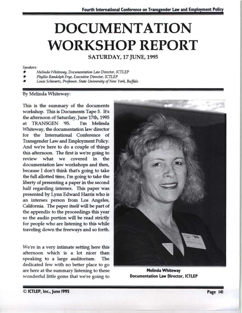 Download the full-sized PDF of Documentation Workshop Report