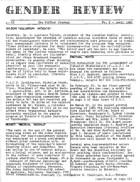 Download the full-sized image of Gender Review, No. 8 (Apr 1980)