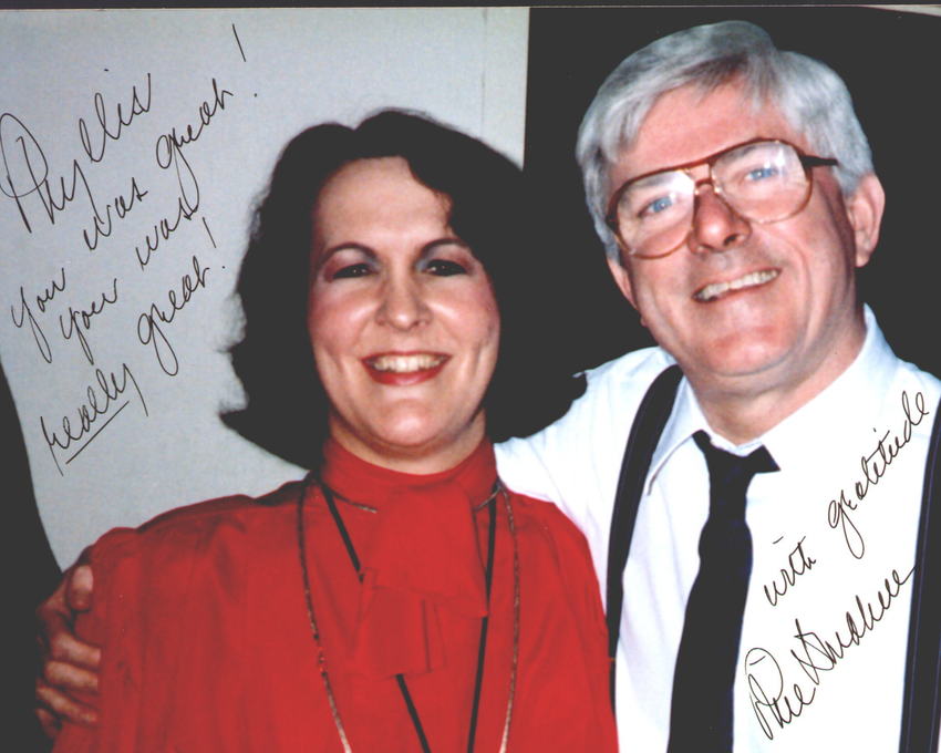 Download the full-sized image of Phyllis Frye and Phil Donahue