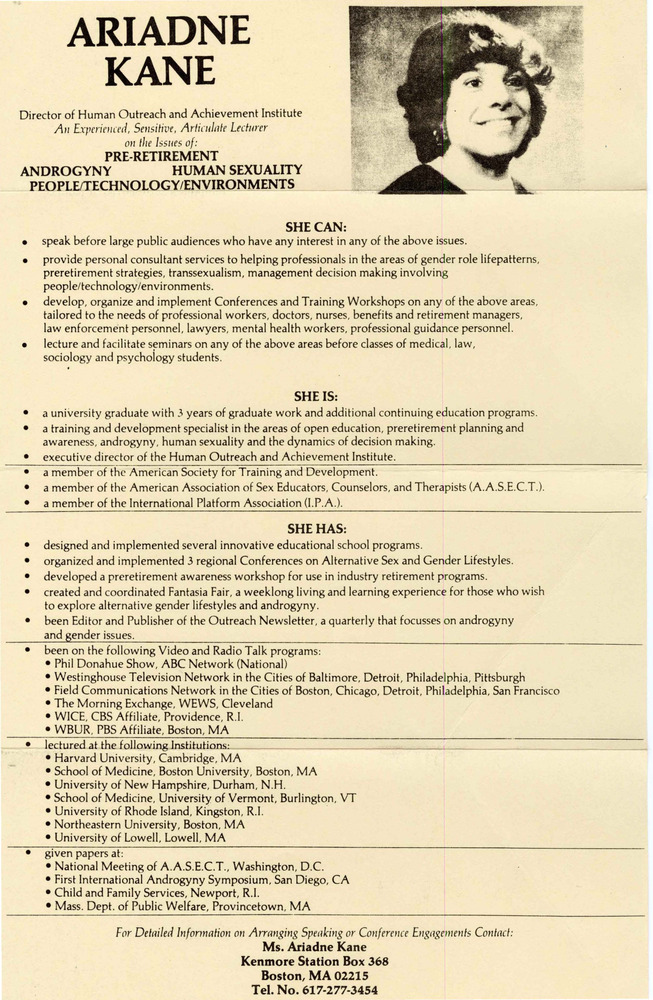 Download the full-sized PDF of Ariadne Kane Resume