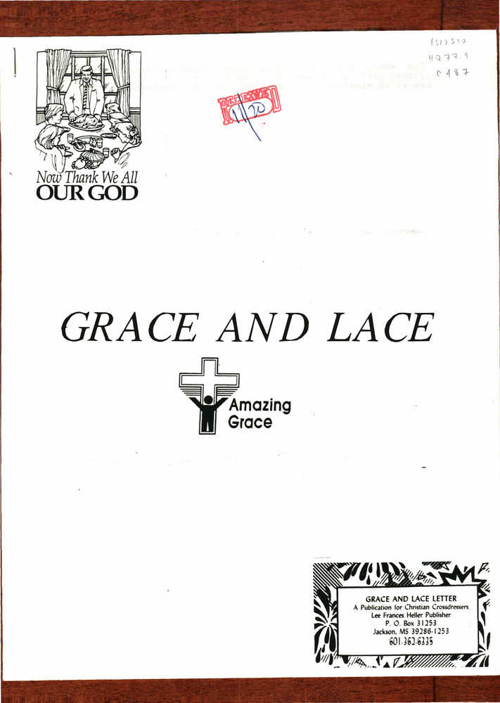 Download the full-sized PDF of Grace and Lace Letter Issue B (November 20, 1992)