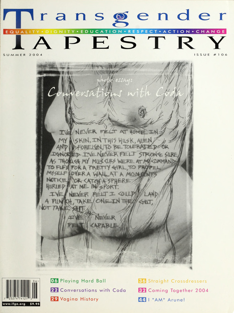 Download the full-sized image of Transgender Tapestry Issue 106 (Summer, 2004)