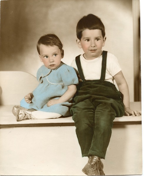 Download the full-sized image of Childhood Photograph of Rupert Raj with His Brother