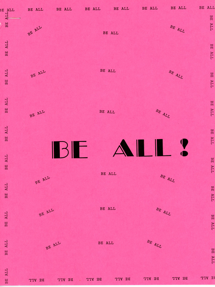 Download the full-sized PDF of Collection of Writings and Photos on the "Be All You Want To Be" Weekend