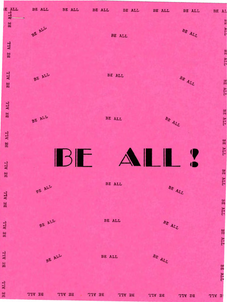 Download the full-sized image of Collection of Writings and Photos on the "Be All You Want To Be" Weekend